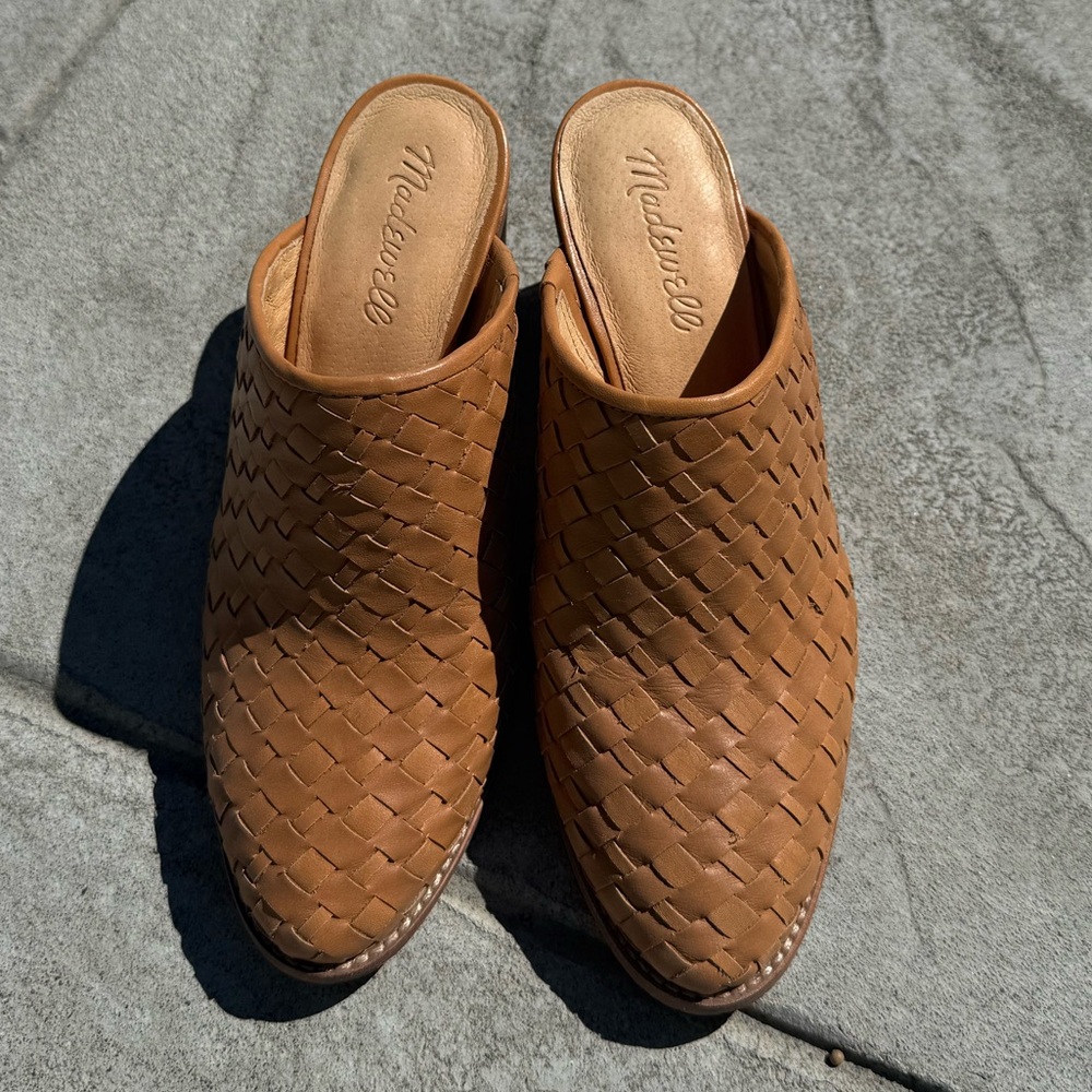 Madewell Harper Mule in Woven Leather